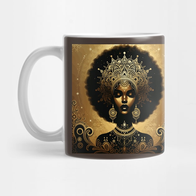 Afrocentric Queen Gold by Graceful Designs